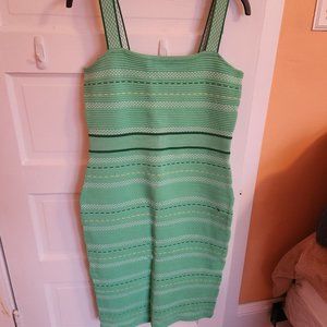 NY&Co Green Knit Bandage Dress